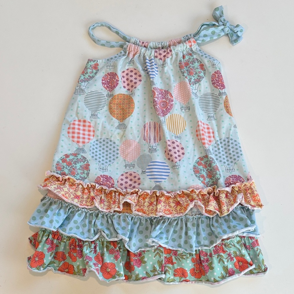 Matilda Jane Hot Air Balloon Ruffle Dress Sz 6
